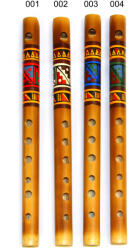  Fluier Inca din Bambus - pentru Ceremonie Samanica - 38x2x2 cm - 1 Buc