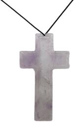 Pandantiv Cruce din Ametist Lavanda - 75x x 43 x 4 mm - 1 Buc