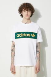 adidas Originals pamut póló fehér, férfi, nyomott mintás, IU0198 - fehér S