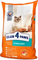 Club4Paws Premium felnőtt, sterilizált macskáknak 14 kg