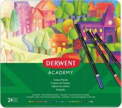 Derwent Színes ceruza 24 Derwent Academy fémdobozos kerek, 24színű Írószerek DERWENT 2301938