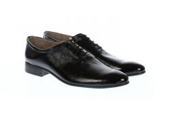 Rovi Design Oferta marimea 41, 44 - Pantofi barbati eleganti negri, din piele naturala lacuita, LMOD1LACSIF - ciucaleti