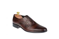 Ciucaleti Top Shoes Pantofi Barbati Office, Eleganti, din Piele Naturala, Maro, CIUCALETI SHOES