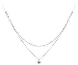 BeSpecial Colier argint dublu sclipitor (CZT0097)