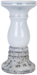 Clayre & Eef Sfesnic lumanare ceramica gri Ø 10x21 cm (CC6TE0122M)