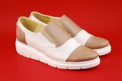 Rovi Design Pantofi dama din piele naturala de culoare bej - ROV4BB - ellegant