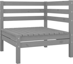  Canapea de colț pentru grădină, gri, lemn masiv de pin (806569)