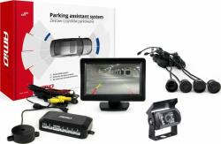 AMiO Kit asistent parcare cu camera HD501, 4 senzori negri, monitor TFT01-4.3" 02670 Amio (AMI-02670)