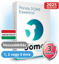 Panda Dome Essential HUN 3 Eszköz 1 év online vírusirtó szoftver (hosszabbítás) (W01YPDE0E03_hosszabbitas) - virusirto-szoftverek