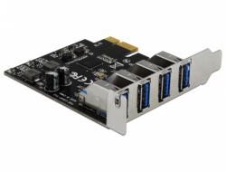 Delock USB 3.0 PCI Express x1 Card 4 x extern de tip A mamă cu conexiune (90304)