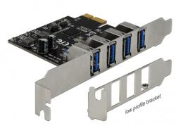 Delock PCIe - 4 x külső USB 3.0 (90304)