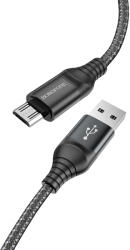 BOROFONE Cablu Date si Incarcare USB-A - microUSB Borofone BX56 Delightful, 18W, 1m, Negru