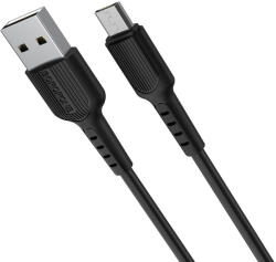 BOROFONE Cablu Date si Incarcare USB-A - microUSB Borofone BX16, 18W, 1m, Negru