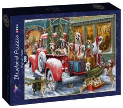 Bluebird Puzzle 500 db-os puzzle - Dogs on Truck (90522) (90522)