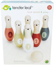 Tender Leaf Set bowling din lemn premium, Tender Leaf Toys, 7 piese