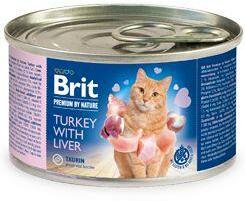 Brit Premium Cat by Nature konzum pulyka&máj 200g