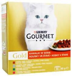Gourmet Mltp Cons. macskadarabok a gyümölcslében. zöld. 8x85g
