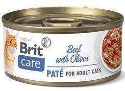 Brit Care Cat Cons Paté marhahús és olajbogyó 70g