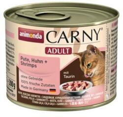 Animonda ® macska Adult marhahús, pulyka és garnélarák bal. 6 x 200 g-os konzervdoboz