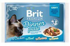 Brit Premium Cat D filé szaftos vacsoratányér 340g