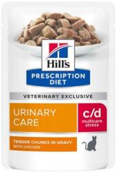Hill's Diet Feline c/d Urinary Stress Chicken Új KAPSZULA 12x85 g