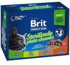  Brit Premium Cat Pocket sterilizált tányér 1200g(12x100g)