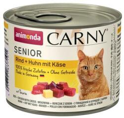  Animonda CARNY® cat Senior marhahús, csirke és sajt bál. 6 x 200 g-os konzervdoboz