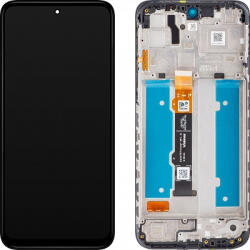 Motorola Moto G31 Előlap Keret+LCD Kijelző+Érintőpanel, Fekete (XT2173-2) Service Pack