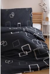 Jerry Fabrics Lenjerie de pat creponată Jerry Fabrics cuburi negru-alb, 140 x 200 cm, 70 x 90 cm