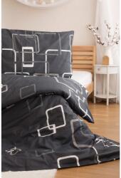 Jerry Fabrics Lenjerie de pat din bumbac Jerry Fabrics Pătrate negru-alb, 140 x 200 cm, 70 x 90 cm