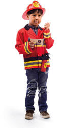 Bigjigs Toys Set costum si accesorii pompier pentru copii (34068) - roua