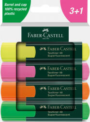 Faber-Castell Set 4 textmarkere 1548 - 2024 Faber-Castell FC254844, cutie carton (FC254844)