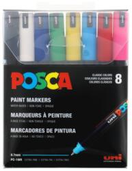 uni Set 8 markere POSCA PC-1MR, varf metalic 0.7 mm, M1480 (M1480)