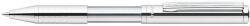 Zebra Golyóstoll, 0, 24 mm, teleszkópos, ezüst színű tolltest, ZEBRA "SL-F1", kék (TZ578) (TZ578)
