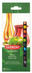 Derwent Olajpasztell kréta, DERWENT "Academy", 12 különböző szín (E2301952) (E2301952)