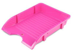 DONAU Irattálca, műanyag, törhetetlen, DONAU "Solid", rózsaszín (D745R) (D745R)