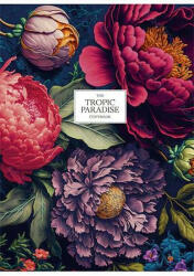 Shkolyaryk Publishing House Füzet, tűzött, A5, vonalas, 48 lap, SHKOLYARYK "Tropic Paradise", vegyes (SB485227L) (SB485227L)