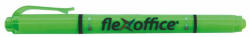 FlexOffice Szövegkiemelő, 1, 0/4, 0 mm, kétvégű, FLEXOFFICE "HL01", zöld (FOHL01Z) (FOHL01Z)