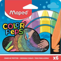 Maped Aszfaltkréta, MAPED "Color'Peps", 6 különböző szín (IMA936010) (IMA936010)