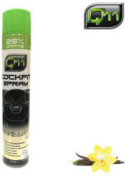 Q11 - műszerfalápoló & tisztító habspray, vanília illat, matt hatás - 750 ml (2544)