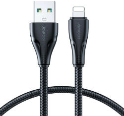 JOYROOM USB-A - Lightning Kábel - 0.25m 2.4A - Fekete (S-UL012A11B1)