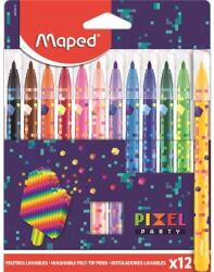 Maped Filc készlet 12db-os MAPED Pixel Party, 2, 8 mm, kimosható (845413)