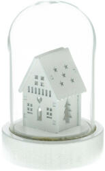Retlux RXL 319, Decor de Crăciun, glob cu ninsoare, iluminat, casă, mic, 1 LED, alb cald