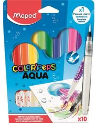 Maped Filc készlet 10db-os MAPED Color Peps Aqua kimosható, ecsettel (844300)