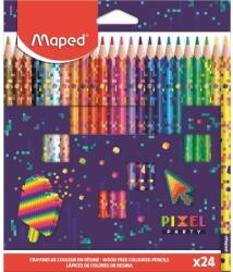 Maped Színes ceruza készlet 24db-os MAPED Pixel Party háromszögletű (862206)