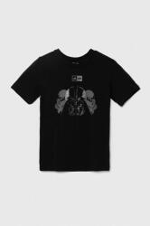 Adidas gyerek póló x Star Wars fekete, nyomott mintás - fekete 176