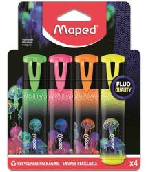 Maped Szövegkiemelő készlet 4db-os MAPED Fluo Peps Deepsea Paradise 1-5mm vegyes színek (740710)