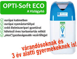  OPTI-Soft ECO 50 VR34 vízlágyító készülék svéd gyantával 2-3fő részére (OPT578240)
