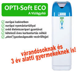  OPTI-Soft ECO 100 VR34 vízlágyító készülék svéd gyantával 4-5fő részére (OPT536080)