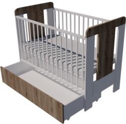  Claudia Duo baba kiságy 120×60 cm - Fehér/gesztenye